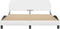 vidaXL - Bedframe - met - hoofdbord - kunstleer - wit - 160x200 - cm