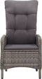 vidaXL - Tuinstoelen - 2 - st - poly - rattan - grijs