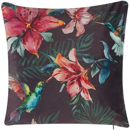 DICHONDRA - Sierkussen set van 2 - Multicolor - 45 x 45 cm - Fluweel