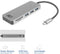 ACT AC7050 - USB-C Hub - 3x USB-A - Kaartlezer - PD Pass-Through - Grijs