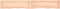 vidaXL - Wandschap - 200x30x(2-6) - cm - onbehandeld - massief - eikenhout