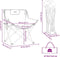vidaXL - Campingstoelen - 2 - st - met - vakje - inklapbaar - groen