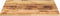 vidaXL - Tafelblad - vierkant - 90x90x2,5 - cm - massief - ruw - mangohout
