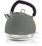 Nedis KAWK520EGY - Waterkoker 1,8L 2200W - Draadloos 360° - Grijs