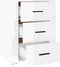 vidaXL - Nachtkastje - 50x36x60 - cm - bewerkt - hout - hoogglans - wit