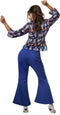 dressforfun Disco queen XXL - verkleedkostuum - tweedelig - blauw