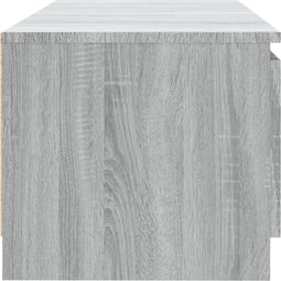 vidaXL - Tv-meubel - met - LED-verlichting - 140x40x35,5 - cm - grijs - sonoma - eiken