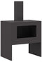 vidaXL - Vuurplaats - met - Schouw - Zwart - 60x40x96 - cm - Staal