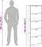 vidaXL - Schoenenkast - 5 opbergvakken - eiken-look