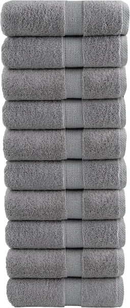 vidaXL - Gastendoekjes - SOLUND - 10 - st - 600 - g/m² - 30x30 - cm - grijs
