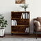 vidaXL - Schappenkast - 69,5x32,5x90 - cm - bewerkt - hout - gerookt - eikenkleurig