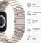 imoshion Stalen bandje - Geschikt voor Apple Watch 1, 2, 3, 4, 5, 6, 7, 8, 9, 10, SE, Ultra (2) - 44/45/46/49 mm - Sterrenlicht - One Size