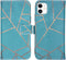 iMoshion Hoesje Geschikt voor iPhone 11 Hoesje Met Pasjeshouder - iMoshion Design Softcase Bookcase - Goud / Meerkleurig / Blauw / Blue Graphic