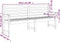 vidaXL - Tuinbank - 203,5x48x91,5 - cm - massief - grenenhout - grijs