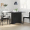 vidaXL - Eettafel - Zwart - 100x60x75 - cm - Engineered - Wood