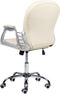 PRINCESS - Bureaustoel - Beige/Zilver - Kunstleer