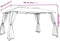 vidaXL - Prieel - zijwanden - van - gaas - en - dubbel - dak - 3,93x2,93 - m - staal - crème