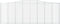 vidaXL - Schanskorven - 5 - st - gewelfd - 400x30x140/160 - cm - ijzer