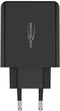 Ansmann 247PD - USB-oplader 45 W - 1x USB-A 1x USB-C USB PD - Zwart