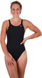 Nike Hydrastrong Solid Fastback - Dames Sportbadpak - Comfortabel en ondersteunend - Zwart - Maat 34