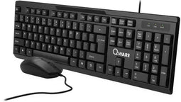 Qware Hamilton - Toetsenbord en Muis - Bedraad - Ergonomisch - Zwart