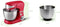 Royalty Line® PKM1600 Keukenmachine - 6 Liter - Keukenrobot - Mixer Met Mengkom - 1600W Keukenmixer - Rood