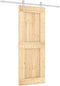 vidaXL - Schuifdeur - met - beslag - 80x210 - cm - massief - grenenhout