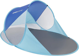 Pop-up strandtent - blauw - zelfuitklappend - 190x120x90/70cm