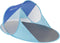 Pop-up strandtent - blauw - zelfuitklappend - 190x120x90/70cm