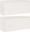 vidaXL - Wandkasten - 2 - st - 80x30x35 - cm - massief - grenenhout - wit
