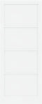vidaXL - Interieurdeur - 'ORKDAL'Wit - 93x232x4 - cm - Massief - Vurenhout