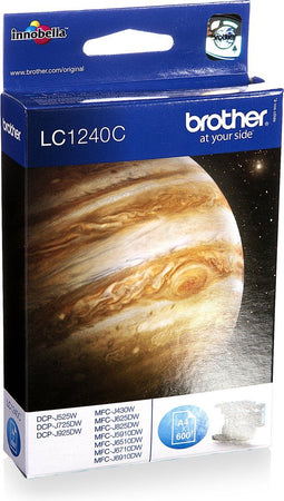 Brother LC-1240 - Inktcartridge - Hoge capaciteit ± 600 pagina's - Cyaan