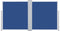 vidaXL - Windscherm - uittrekbaar - 117x600 - cm - blauw