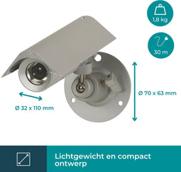 EtiamPro ANALOGE CAMERA - WATERDICHT - CILINDRISCH - 750 TV-LIJNEN