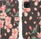 iMoshion Hoesje Geschikt voor Samsung Galaxy A22 (5G) Hoesje Met Pasjeshouder - iMoshion Design Softcase Bookcase - Zwart / Meerkleurig / Blossom Watercolor Black