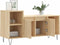 vidaXL - Tv-meubel - 100x35x55 - cm - bewerkt - hout - sonoma - eikenkleurig