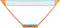 Get & Go Badminton Set - Met Koffer - LED Shuttles - Blauw/Oranje (2 stuks)