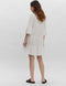 VERO MODA VMHELI 3/4 SHORT DRESS WVN GA NOOS - Korte gestreepte jurk met ruches en v-hals - Maat XL