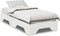 vidaXL - Bedframe - zonder - matras - stapelbaar - 75x190 - cm - massief - hout - wit