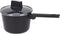 Excellent Houseware Steelpan met Deksel - 18 cm - Zwart