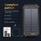 Golden Sound Solar Powerbank - Powerbank zonne-energie - 30.000 mAh - 4x USB-A 1x USB-C 1x Micro-usb - Snellader 22,5W