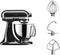 KitchenAid Artisan 5KSM125 - Keukenrobot - 4,8L RVS kom - 300W - Onyx Zwart