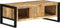 vidaXL - Salontafel - 90x50x36 - cm - massief - ruw - mangohout