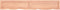 vidaXL - Wastafelblad - 180x30x(2-4) - cm - behandeld - massief - hout - lichtbruin
