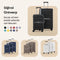SKYCASES Urban Adventurer - Medium Reiskoffer - 24 inch - Cijferslot - 44x27x66cm - 79L - Zwart V2