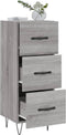 vidaXL - Dressoir - 34,5x34x90 - cm - bewerkt - hout - grijs - sonoma - eikenkleurig