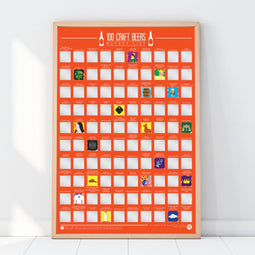 Gift Republic Bucketlist Scratch Poster - 100 Speciaal Bieren