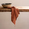 Dutch Rose Linen Servetten katoen en linnen - 45x45cm - Terracotta
