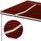 vidaXL - Luifel - automatisch - met - LED - en - windsensor - 6x3,5 - m - oranje - bruin