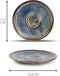 GLAMOMAX'S Choice - Blue Nova Kop en Schotel Set - 9cl - Porselein - 6 Persoons - 12-Delige Espresso set - 6+6 Espressokop&Schotel - Blauw - Vaatwasserbestendig
